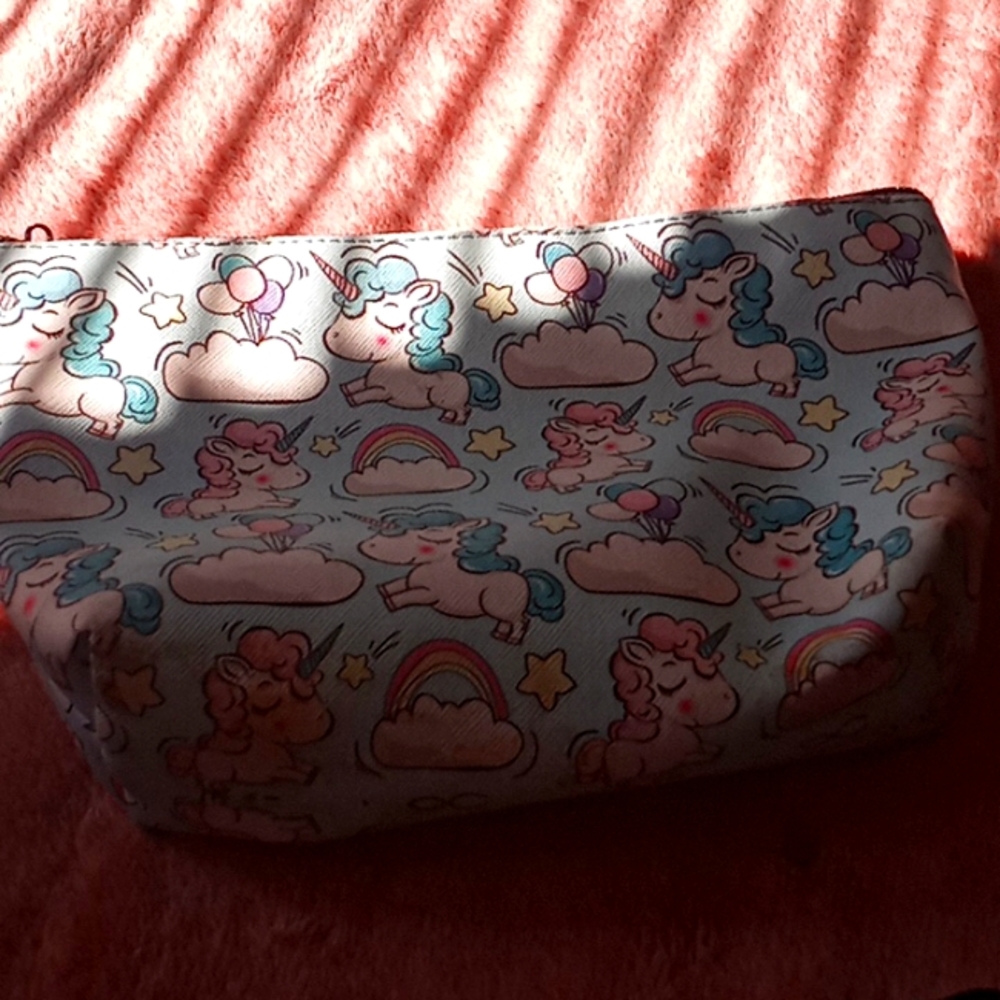 These are a two pack unicorn makeup bag